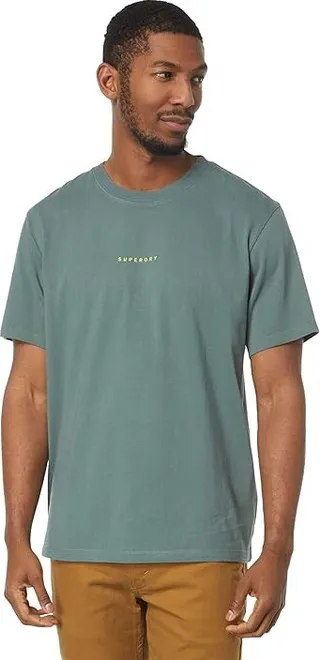 Superdry Code Surplus Logo Tee (Balsam Green) Men's Clothing