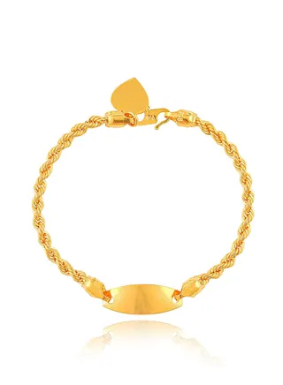 22K Gold Bracelets for Children 