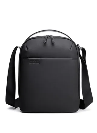 Messenger Bag for Men, Lightweight Water Resistant Crossbody Bags for Work with Tablet Compartment, Black 