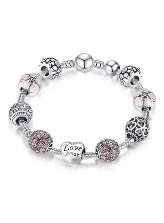 Fashion Bracelet Glass And Crystal Beads For Girls 