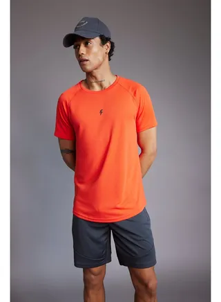 Man Slim Fit Crew Neck Short Sleeve Knitted T-Shirt 