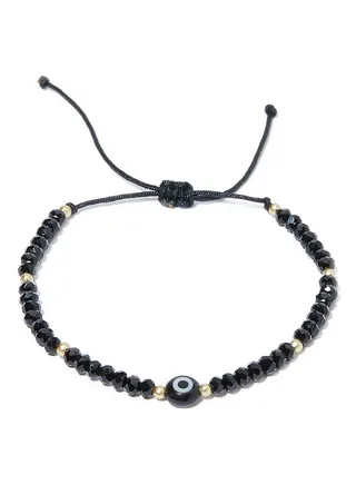 Colored Threads and Beads Bracelet 