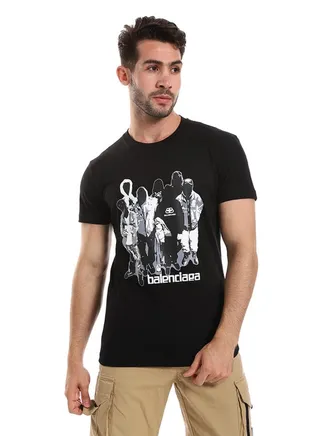 Chest Triangular "Casablance Tennis Club"-Black 