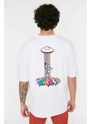 Man T-Shirt White 