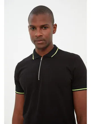 Man Polo T-Shirts Black 
