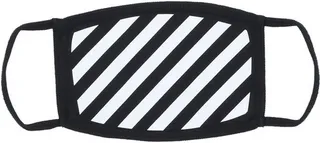 Off-White Diag Striped Face Mask