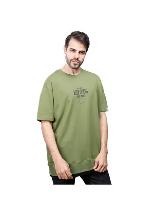 Coup Printed T-Shirt For Men - loose Fit Fit - Green 