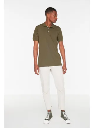 Man Polo T-Shirts Khaki 