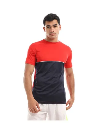 Casual Short Sleeve T-Shirt Red 