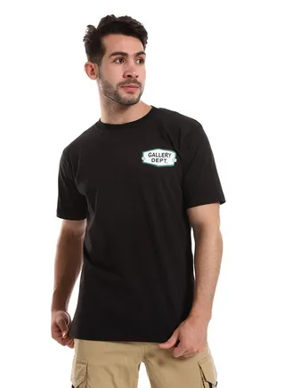 Gallery Dept Printed Front & Back Black Tee 