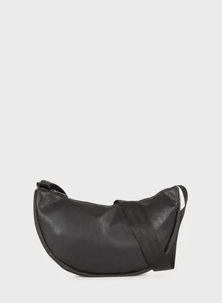 Faux Leather Crossbody Bag