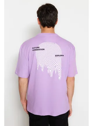 Man T-Shirt Lilac 