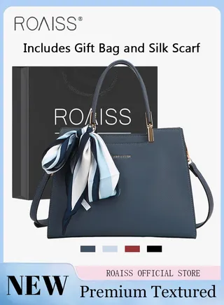 Exquisite Elegant Handbags for Women Large Capacity Premium Ladies Shoulder Crossbody Bags with Silk Scarf and Gift Bag Perfect Gifts for Mother Wife Bridal Suitable for Ramadan Wedding or Casual Time 