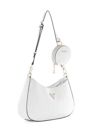 Guess Alexie Top Zip White Shoulder Bag for Women VG841618 