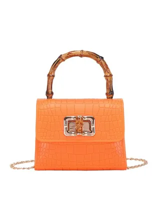Fashion Ladies Crocodile Pattern Jelly Bag Tote Shoulder Bag 