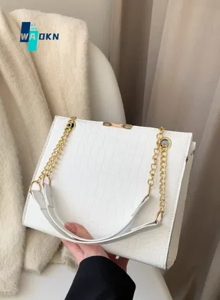 Women's Fashion Luxury Shoulder Bags, Ladies Designer Chain Handbags Tote Bags Clutch Bag, Casual Solid Color Crossbody Bags Sling Bag Side Bag Carry Bags for College Students and Teenagers 