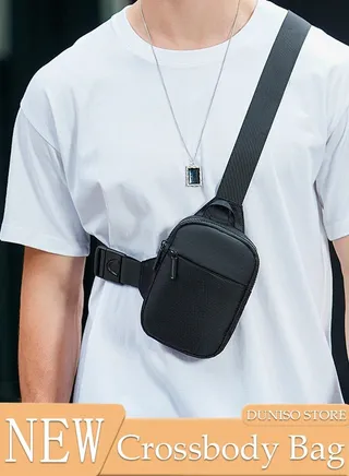 Crossbody Bag for Men and Women Waterproof Sling Bag Travel Passport Wallet Bag for Cell Phone, Small Chest Bag Multipurpose Daypack for Sports,Travel 