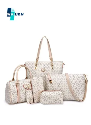 Five-piece Women's European and American Style Shoulder Bag Set, Ladies Large-capacity Handbag Tote Bags Clutch Bag, Simple Wallet Coin Purse Crossbody Bag Sling Bag Side Bag Carry Bag 