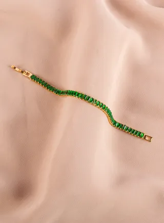 Green Zirconic Tennis Bracelet 
