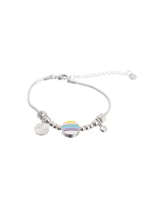 Round Shape Silver Bracelet 