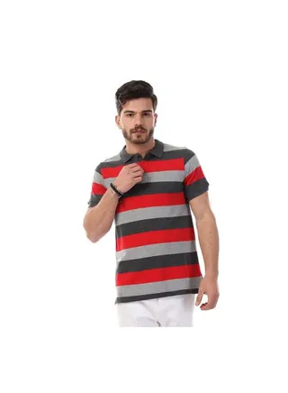 Embroidered Casual Poloshirt Multicolour 