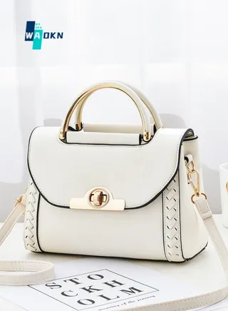 Women's Popular Shoulder Bag, Ladies New Elegant Crossbody Bag Sling Bag, Versatile Simple Small Square Bag Gift Bag (White) 