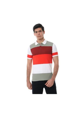 Embroidered Casual Poloshirt Multicolour 