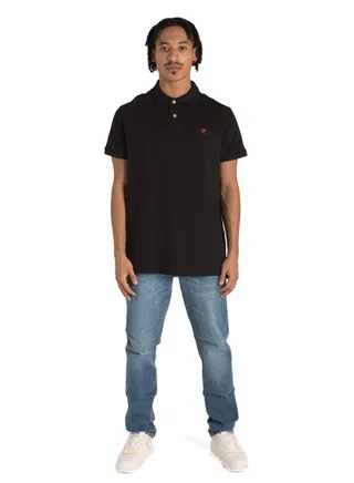 Basic Polo With Contrast Logo 