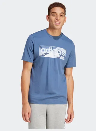 Camo Linear Graphic T-Shirt 