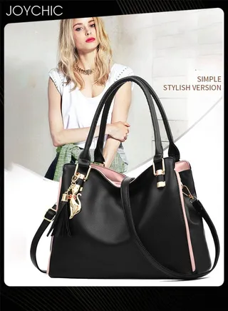 Fashionable Women Handbag Soft PU Waterproof Ladies Shoulder Bag Large Capacity Multi Pocket Commuting Crossbody Bag for Office Daily Work Black 