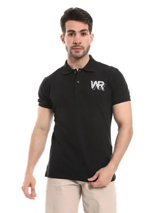 Plain Comfy Black Polo Shirt 