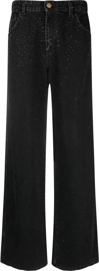 BLUMARINE- Strass Embellished Trousers