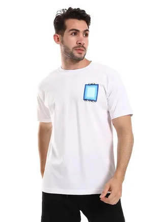 White Rabbit Casa Blanca Front & Back White Slip On Tee 