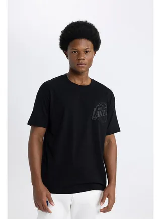 Man Box Fit Crew Neck Short Sleeve Knitted T-Shirt 