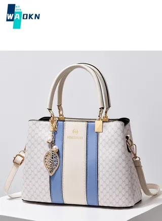Women's Textured Shoulder Bag, Ladies Large-capacity Top-handle Crossbody Bag Sling Bag Side Bag, Contrasting PU Leather Tote Bag Handbag Clutch Bag 
