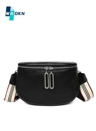 Women's Leather Shoulder Bag, Ladies First Layer Cowhide Small Bag Carry Bag Gift Bag, Fashion Casual Solid Color Crossbody Bag Sling Bag Side Bag Carry Bag for College Students and Teenagers 