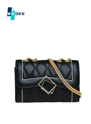 Women's Stylish and Elegant Shoulder Bag, Ladies Chain Underarm Bag Sling Bag Side Bag, Solid Color PU leather Chain Tote Bag Handbag Gift Bag 