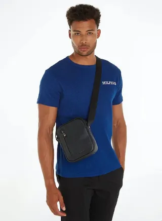 Men's Th Modern Small Reporter Bag -  Smooth finish, Black 