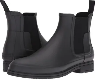 Hunter Original Refined Dark Sole Chelsea Boots (Black) Men's Boots