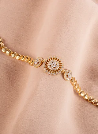Chinese Gold Zirconic Bracelet 