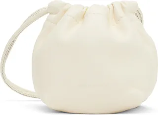 Jil Sander Off-White Mini Drawstring Crossbody Bag