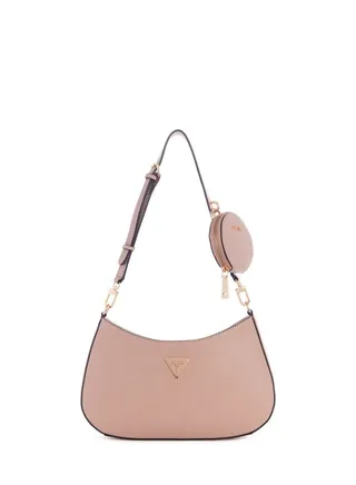 Guess Alexie Top Zip Beige Shoulder Bag for Women VG841618 