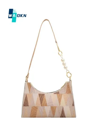 Women's Fashionable and Versatile Shoulder Bag, Ladies Simple Casual Baguette Bag Carrying Bag Side Bag, Armpit Bag, Chain Small Square Bag Tote Bag Handbag for College Students and Teenagers 