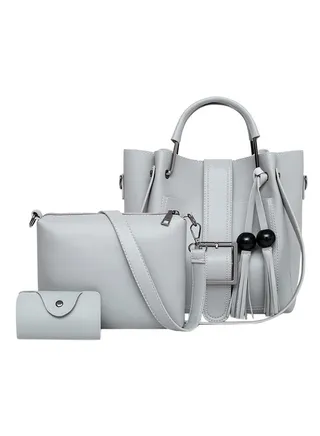 3-Piece Composite Bag Set Grey 