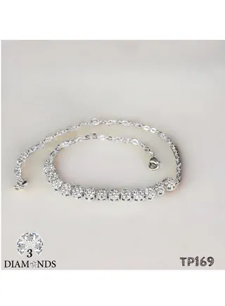 Bracelet Platinum Plated One Size - Your Shimmering Accessory 