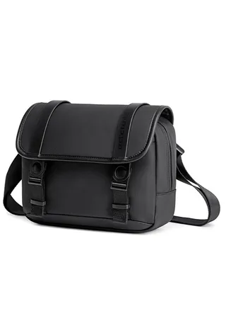 Crossbody Bag for Men, Lightweight Small Tablet Bag Work Office Bag, Black 