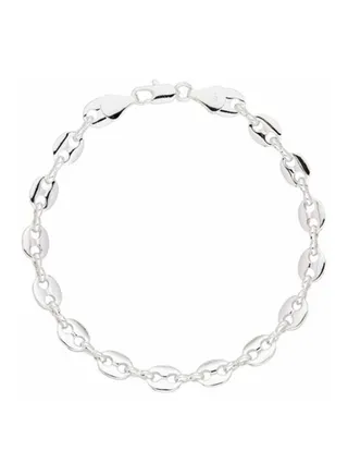 925 Silver Plated Designer Link Brass Bracelet 