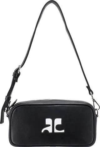 Leather shoulder bag