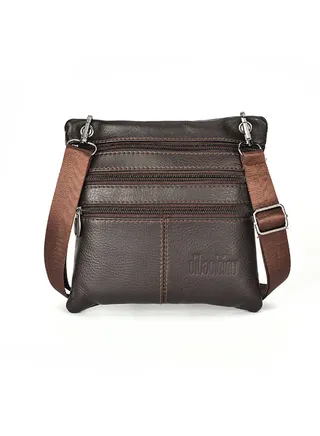 Stylish Mini Crossbody Bag Brown 