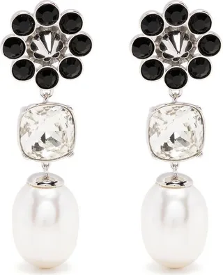 Terry faux pearl-embellished earrings